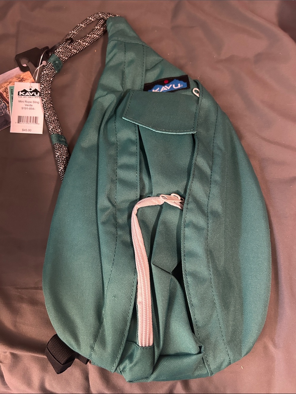Kavu Green Teal Sling Crossbody Pack